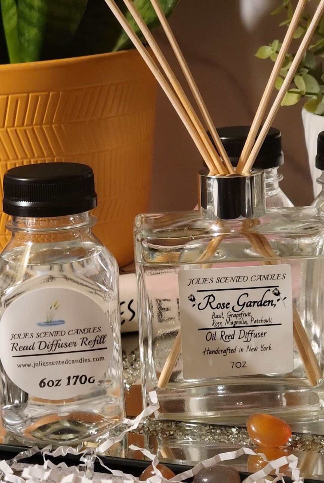 REED DIFFUSER Bottle with Sticks, Diffuser Oil Set, Home Fragrance/Decor Free car Diffuser When you purchase. any Reed diffuser