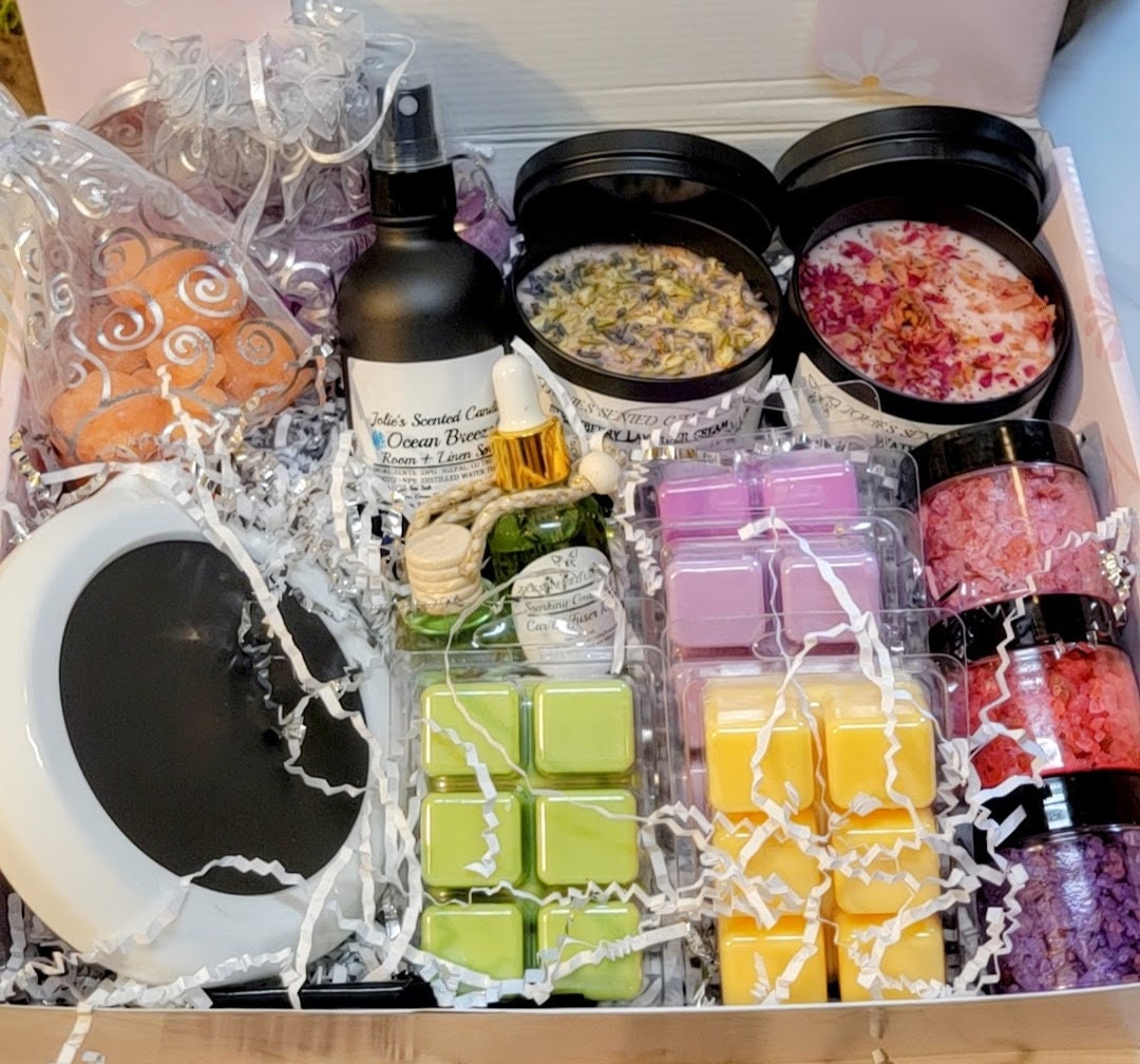 BUNDLE Wickless Candle & Scented Wax Melts Gift Box