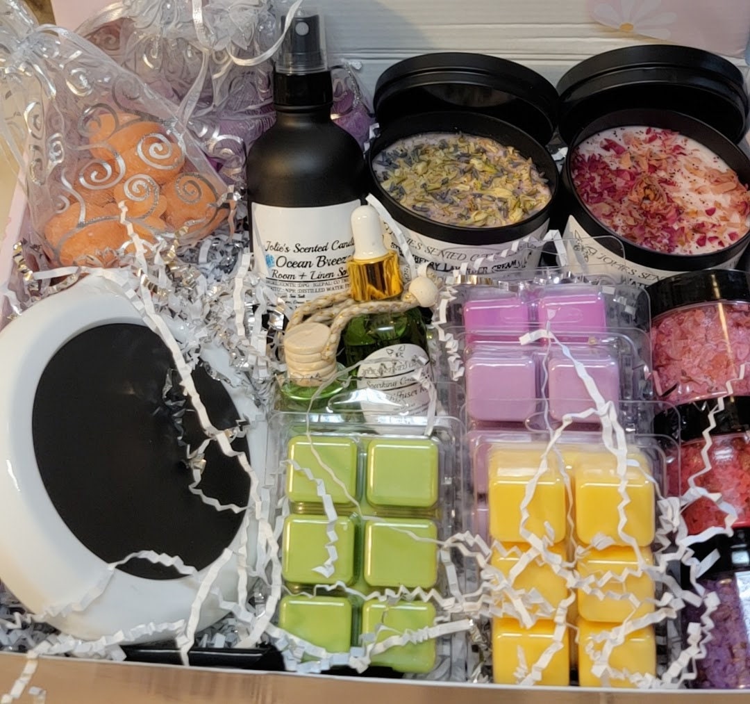 BUNDLE Wickless Candle & Scented Wax Melts Gift Box