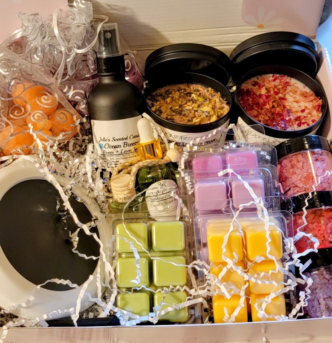BUNDLE Wickless Candle & Scented Wax Melts Gift Box