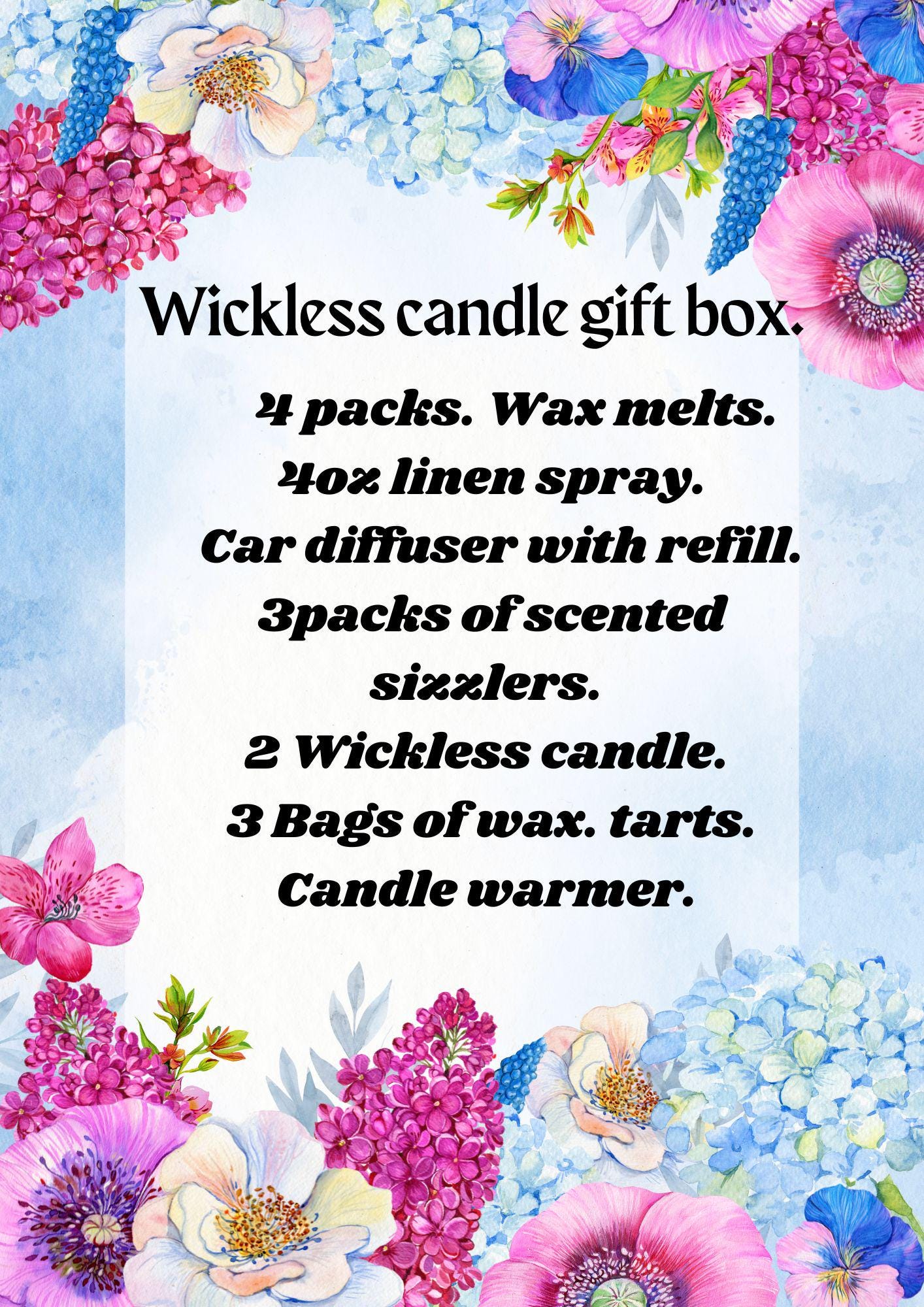 BUNDLE Wickless Candle & Scented Wax Melts Gift Box