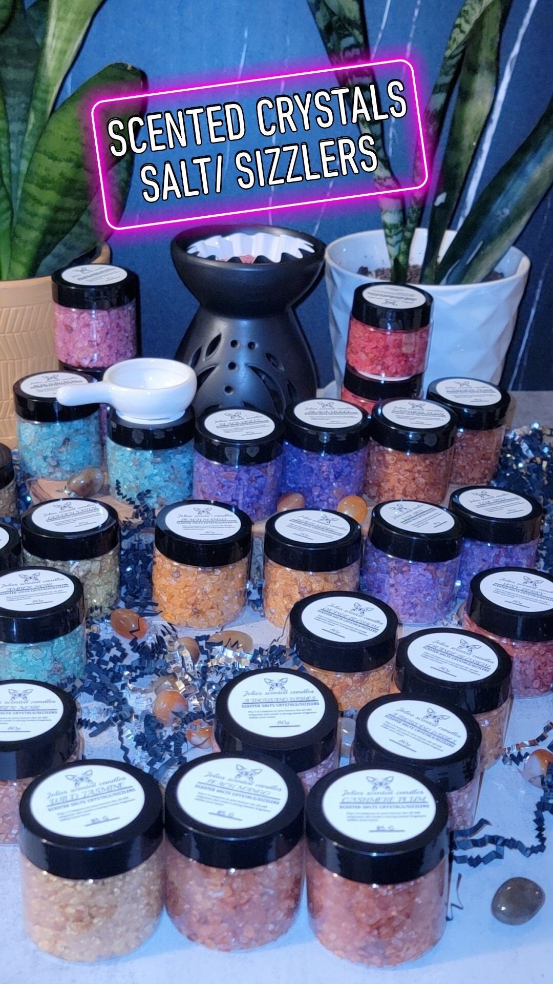 Scented / sizzlers/ Bundle Aroma Gems for Wax Warmer Air Freshener for Home Mini Gift 5 for 30 with free clamshell wax melt