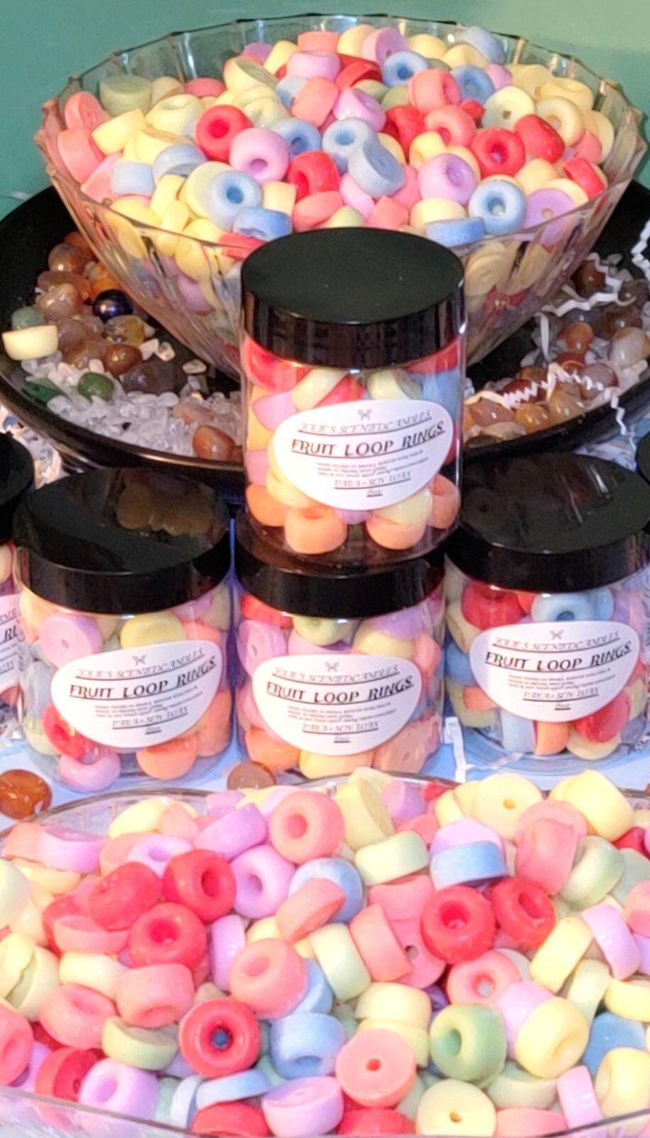 Fruit Loops Wax Melts 8oz – Food Shaped Cereal Embeds | 2 for $24, Free Car Diffuser