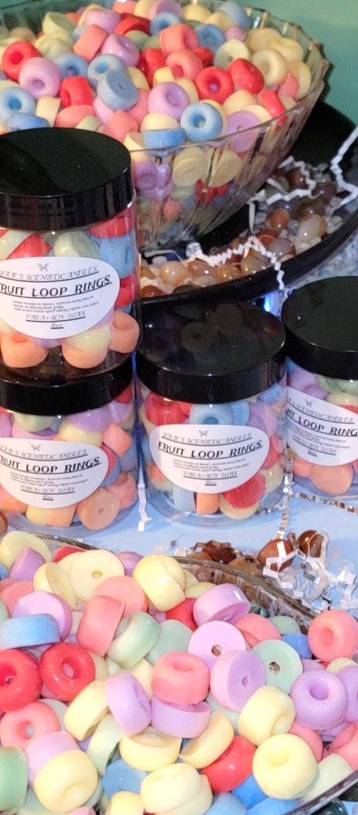 Fruit Loops Wax Melts 8oz – Food Shaped Cereal Embeds | 2 for $24, Free Car Diffuser