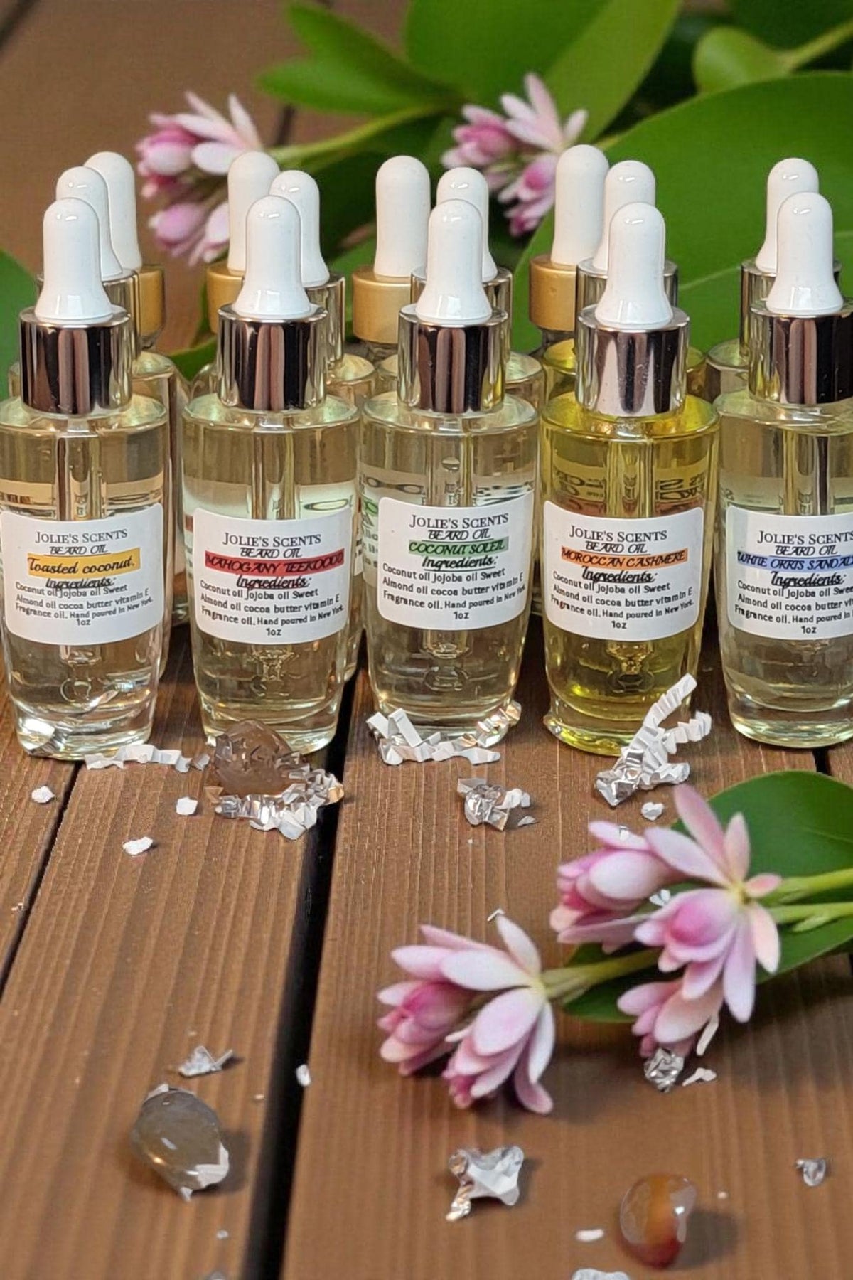 Natural Beard Oil Grooming Set | Vitamin E, Jojoba Oil, Comb (Gift for Him)